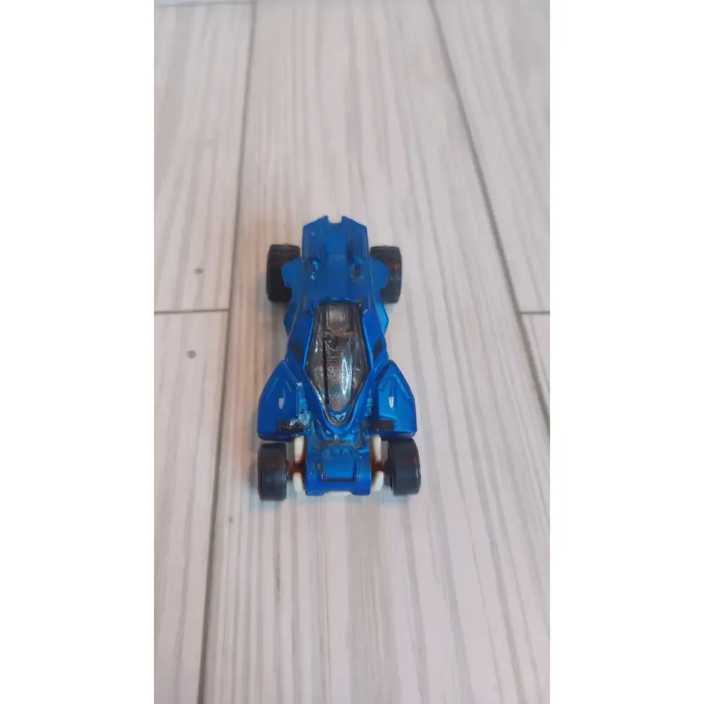 BLUE MAX STEEL TURBO RACER SHORT CARD 2014 HOT WHEELS 1/64 DIECAST CAR